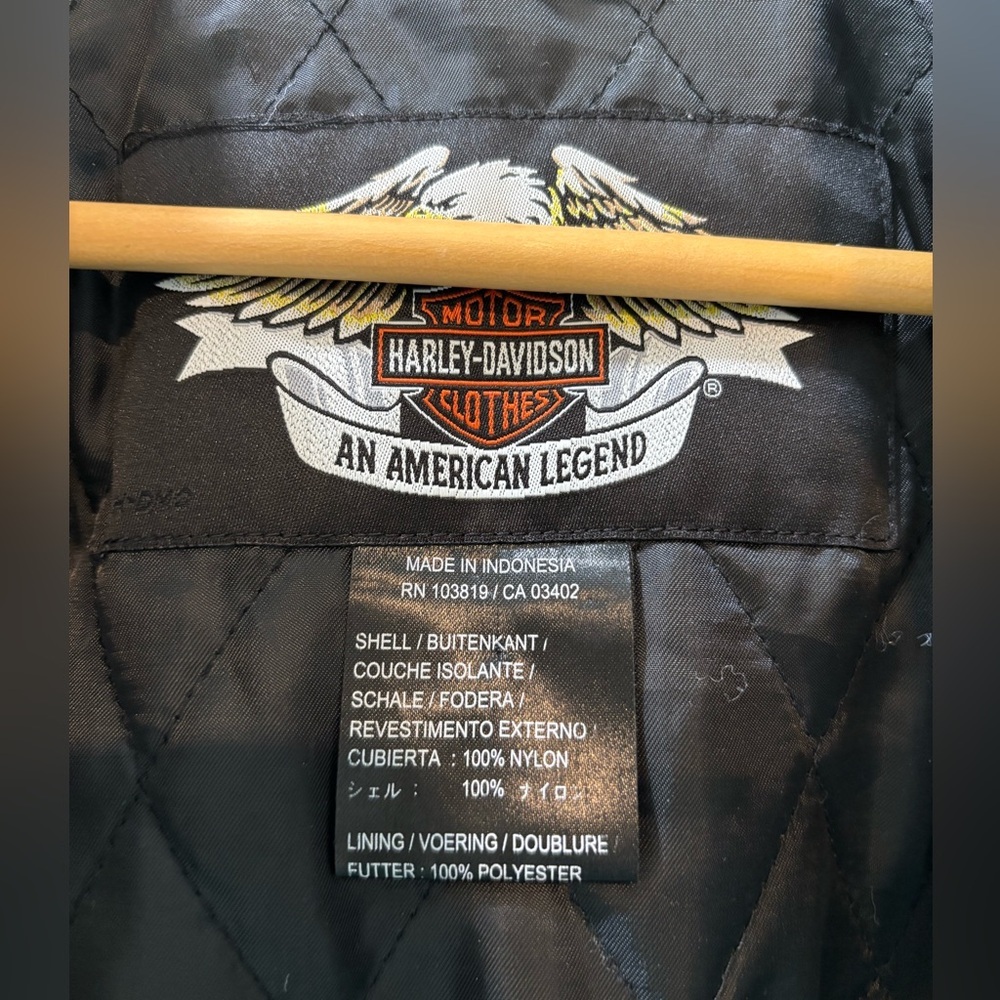 Harley Davidson Nylon Biker Riding Jacket 2009 Men’s Size Medium - Picture 6 of 8